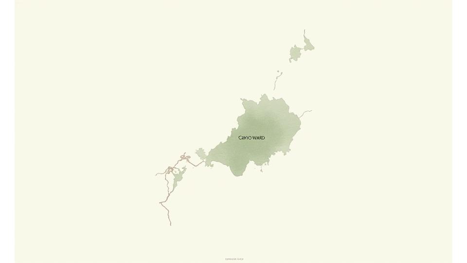 京都・左京区のシンプルな地図イラスト